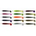 Силіконка для риби, Taipan Slim View Fat, 3,3 дюйми, 6шт/уп, колір №13 Green pumpkin сhartrease neon